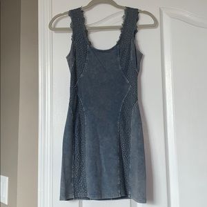 Free people Intimately Blue with lace